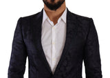 Elegante Blazer formal de martini azul oscuro oscuro