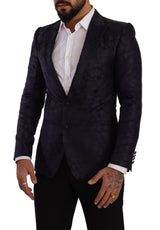 Elegante Blazer formal de martini azul oscuro oscuro