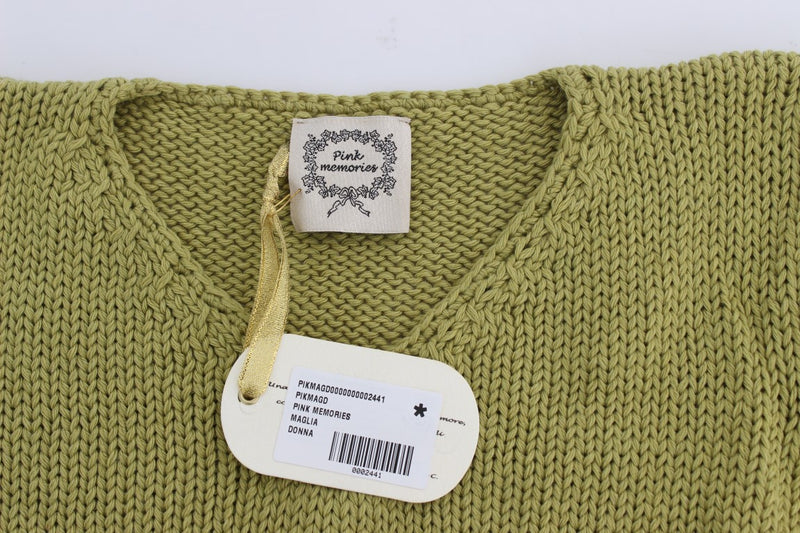 Eleganter grüner ärmelloser Westepullover