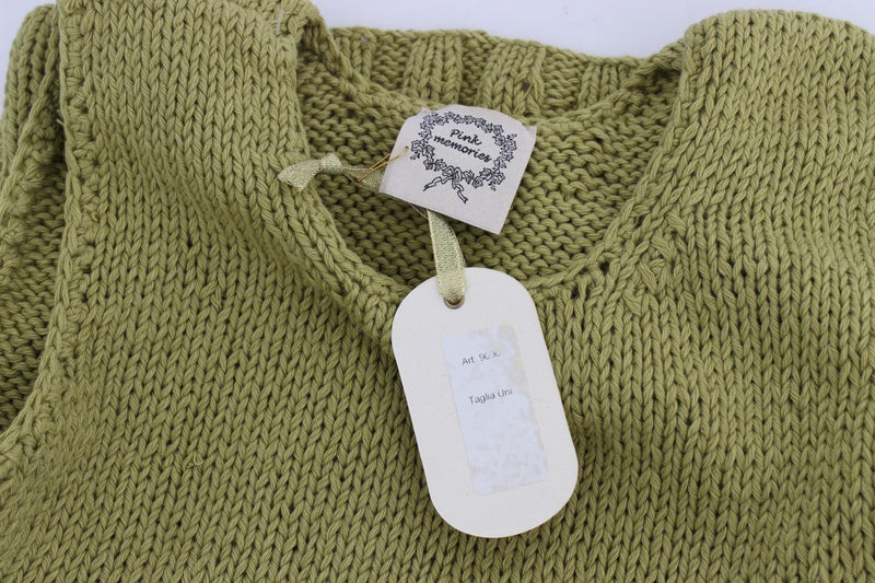 Chic Green Strick ärmellose Westepullover