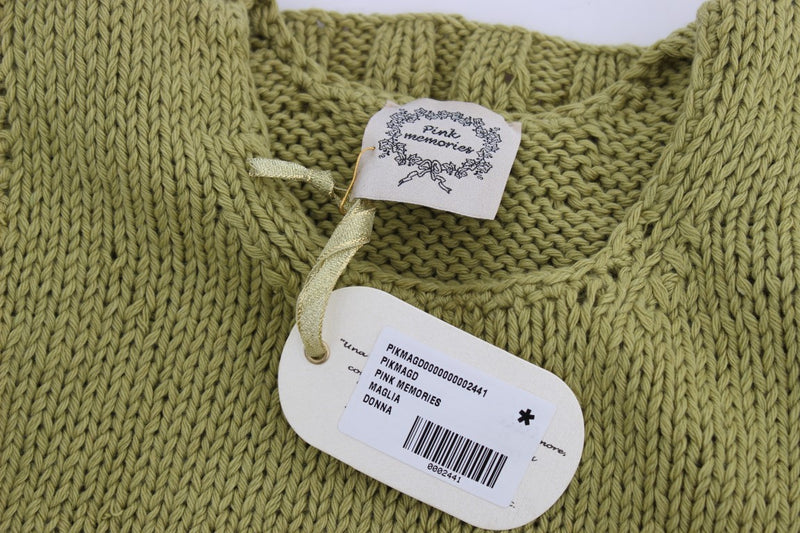 Chic Green Strick ärmellose Westepullover