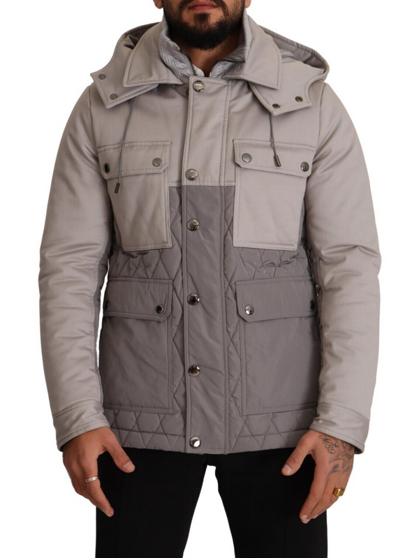 Elegant Lightweight Grey Windbreaker Veste