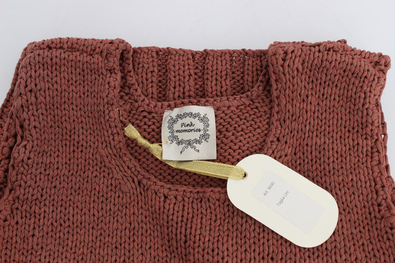 Chic Red ärmellose Strickweste Pullover