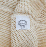 Beige ärmellose Strickweste Pullover