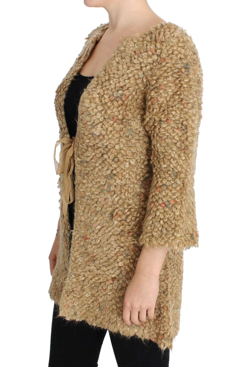 Elegantes beige Pullovercoat Cape