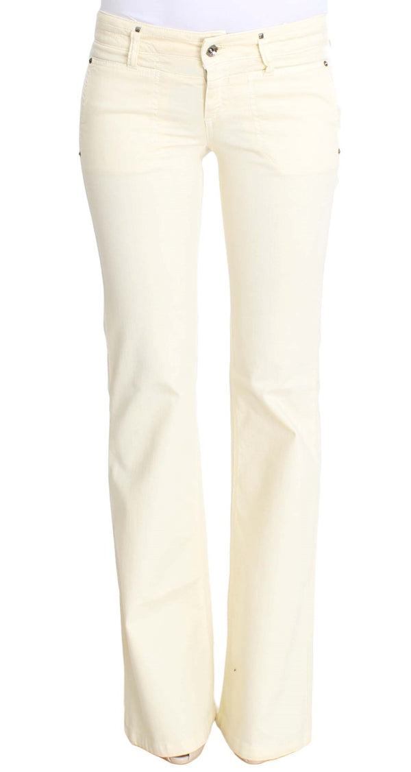 Chic Off-White ausgestattete Designerjeans