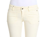 Jeans designer svasati fuori bianco chic