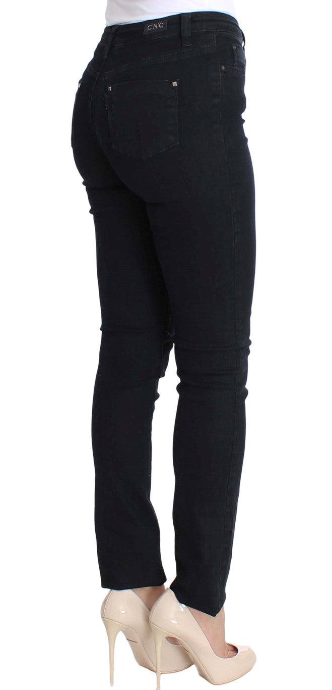 Jeans da designer magro chic slim fit skinny