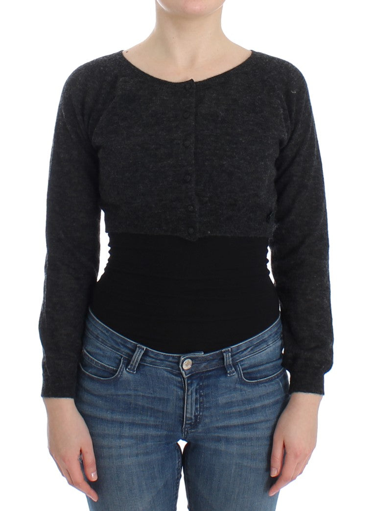 Maglione di lana alpaca cropped chic