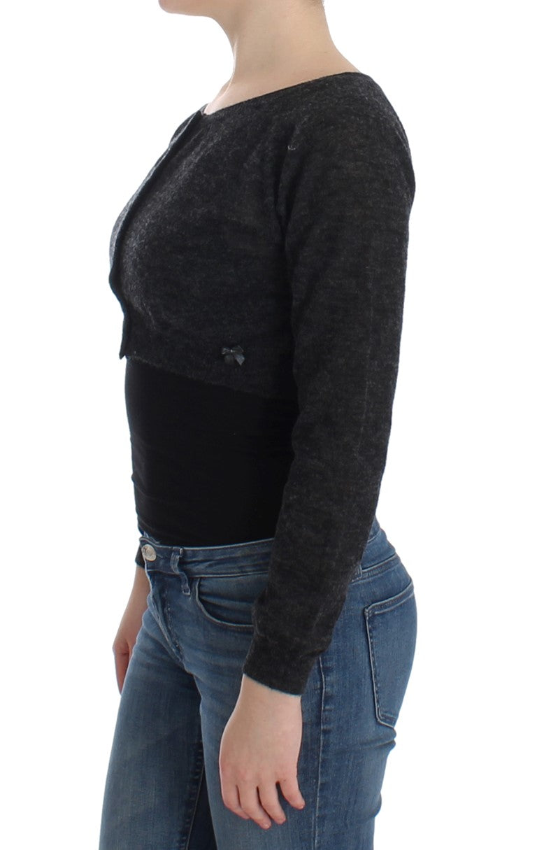 Maglione di lana alpaca cropped chic