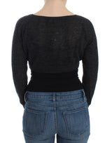 Maglione di lana alpaca cropped chic