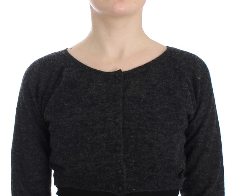 Maglione di lana alpaca cropped chic