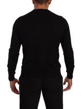 Κομψό V-Neck Black Cashmere Cardigan