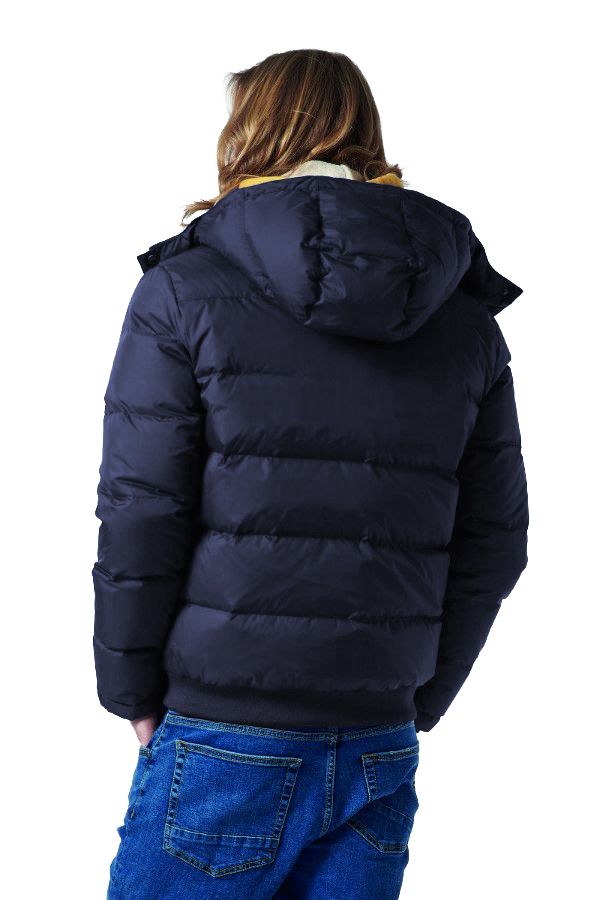 Elegante Sportjacke mit Motorhaube in Marineblau