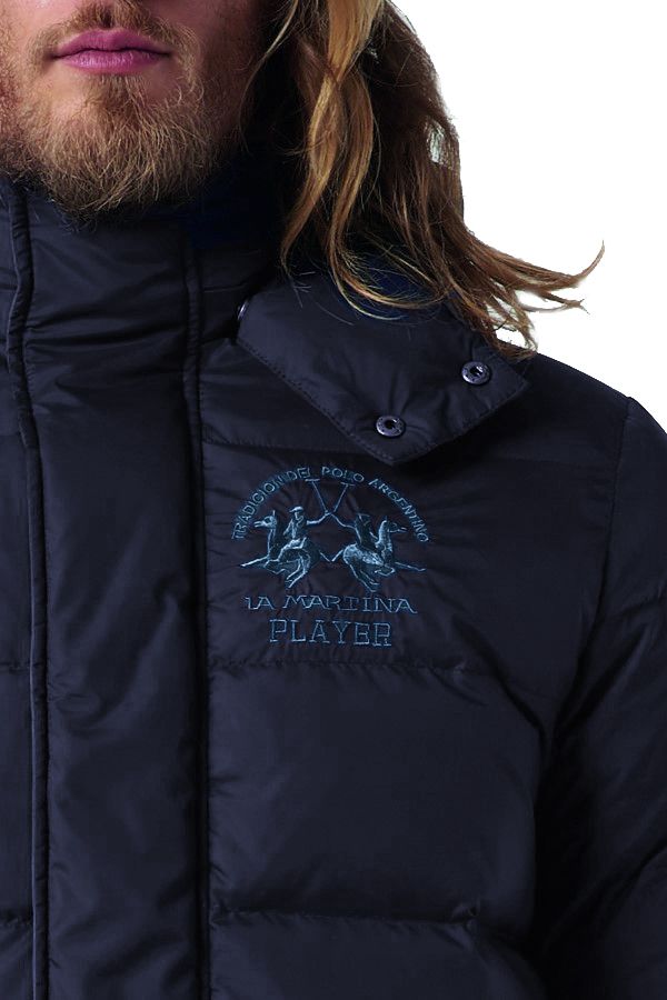 Elegante Sportjacke mit Motorhaube in Marineblau