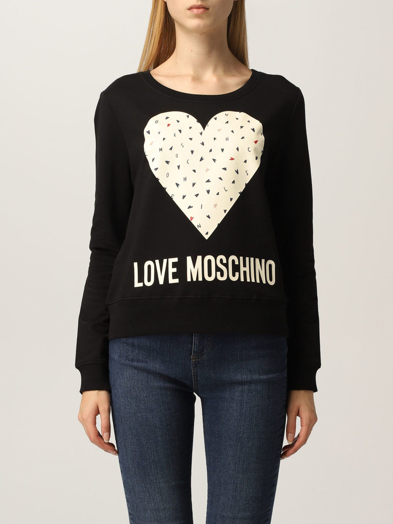 Chic Printed Crewneck Cotton Speatshirt