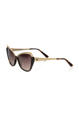 Chic Cat Eye Sonnenbrille mit goldenen Akzenten