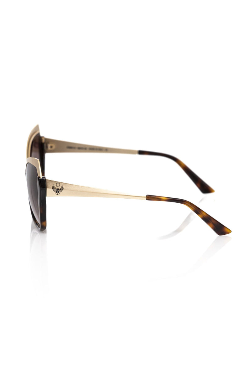 Chic Cat Eye Sonnenbrille mit goldenen Akzenten