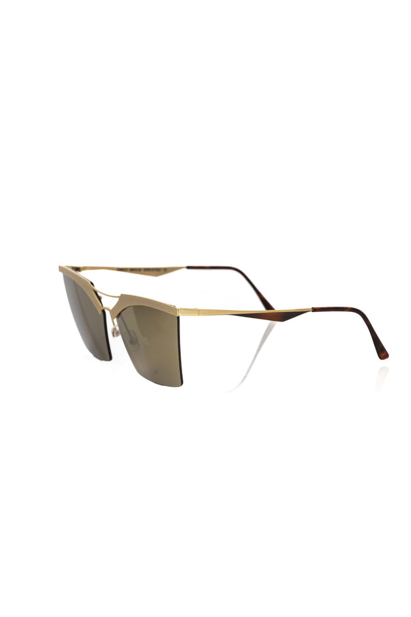 Chic Gold-Toned Clubmaster Glasses