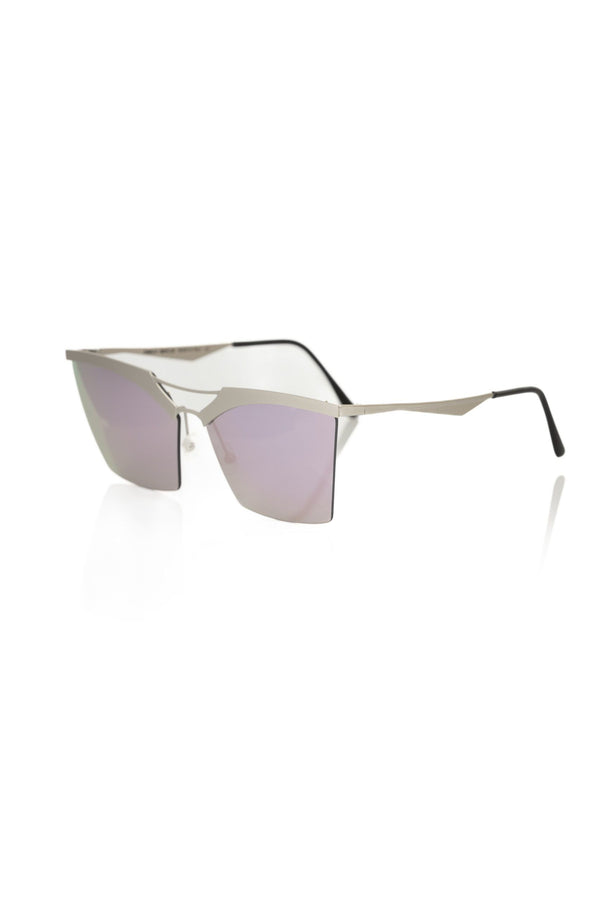 Chic Silver Clubmaster Sonnenbrille mit schattiertem Objektiv