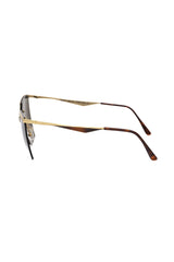 Chic Gold-Toned Clubmaster Glasses