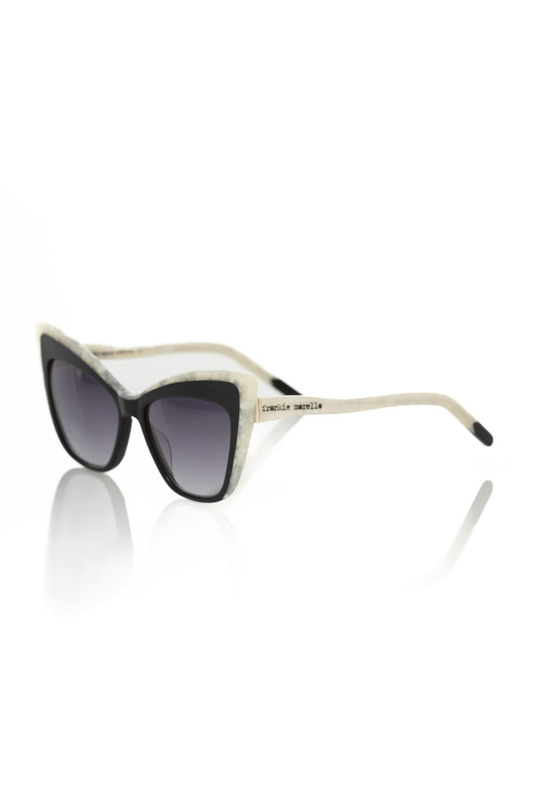 Chic Cat Eye Sonnenbrille mit perlmuttfarbenen Akzenten