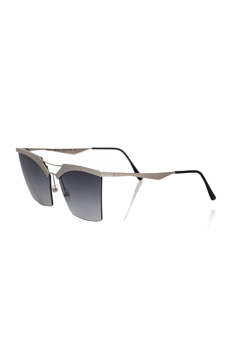 Elegante silberne Clubmaster Sonnenbrille