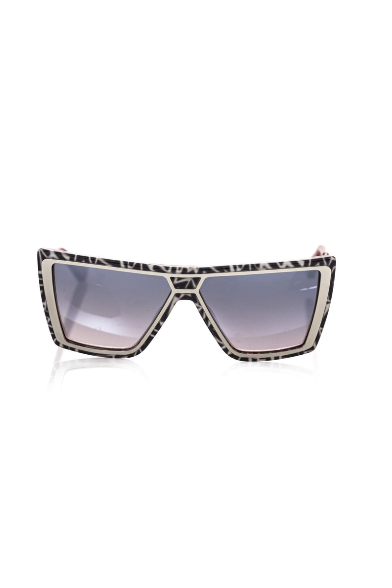 Lunettes de soleil carrées de motif zèbre chic