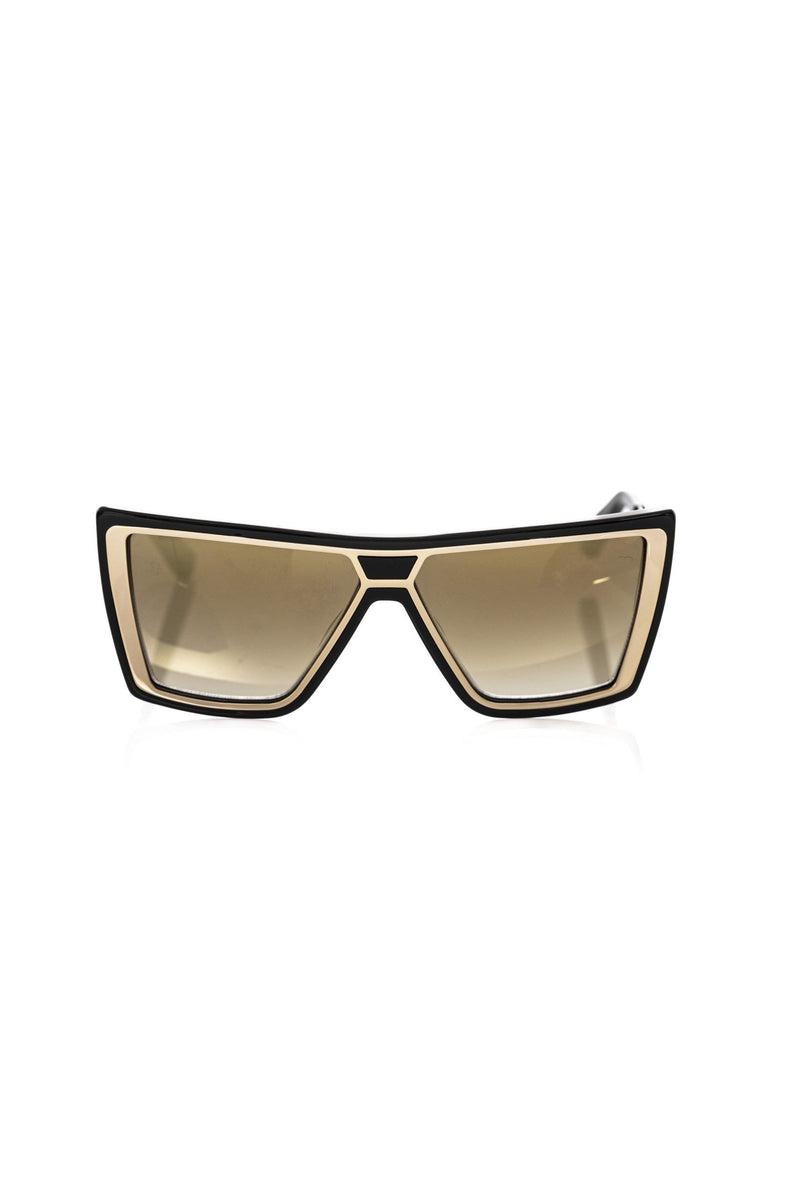 Elegante schwarz und goldene Sonnenbrille