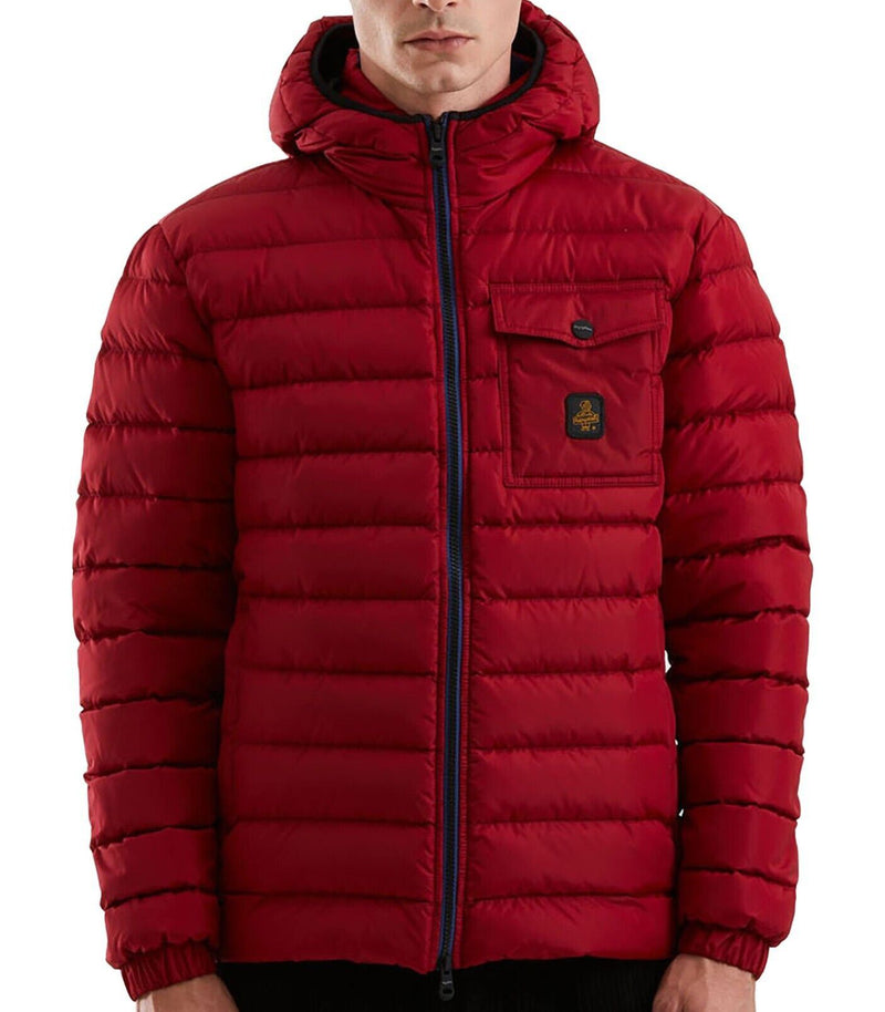 Red Nylon Men Jacket