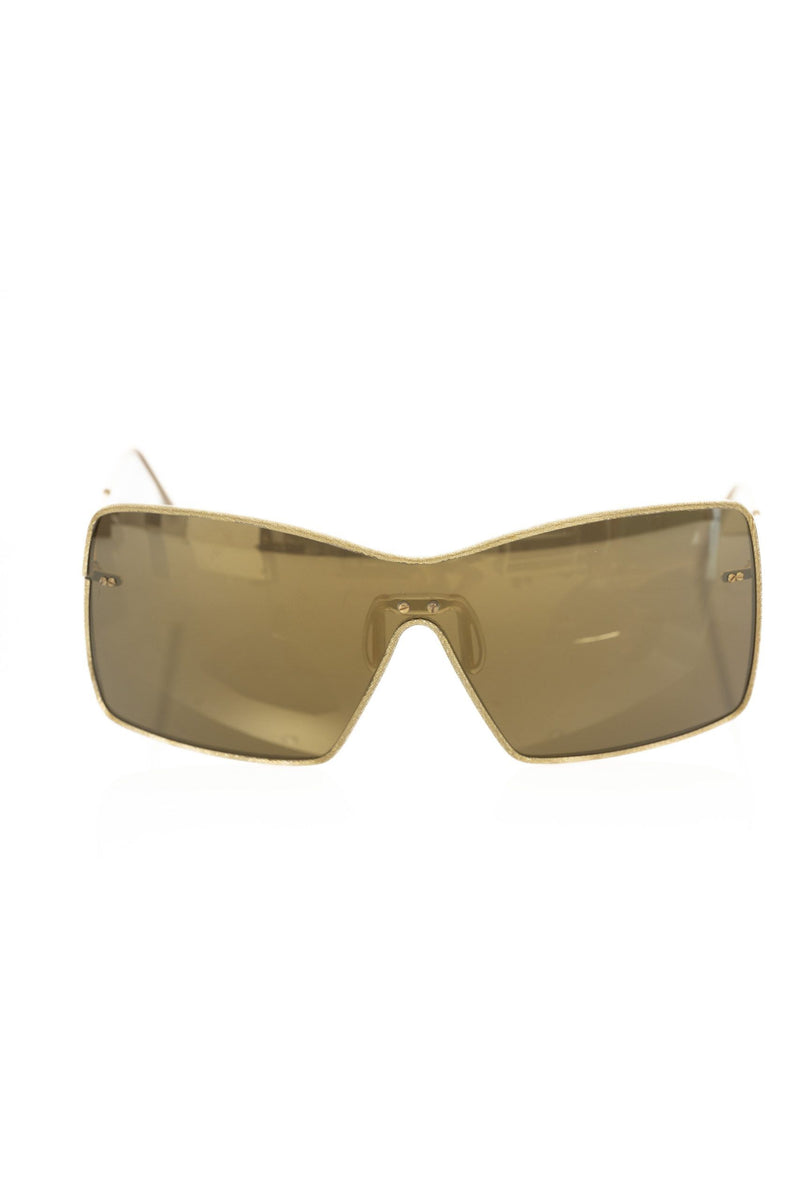 Lunettes de soleil de bouclier métallique élégant