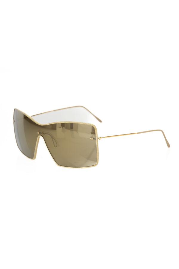 Gold Metallic Fibre Women Sunglass