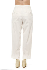 Peserico beige pantalones palazzo ancho