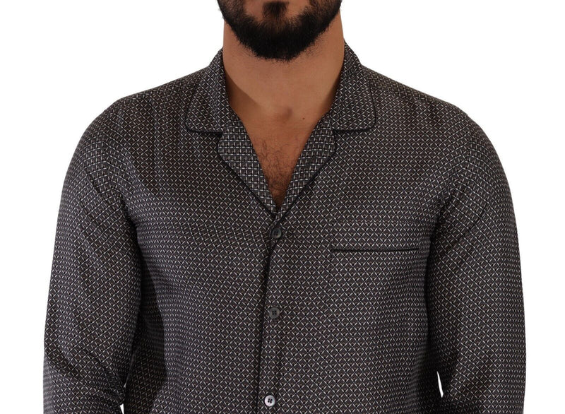 Chemise boutonnée en soie élégante