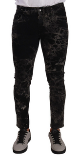 Slim Fit Patterned Skinny Jeans