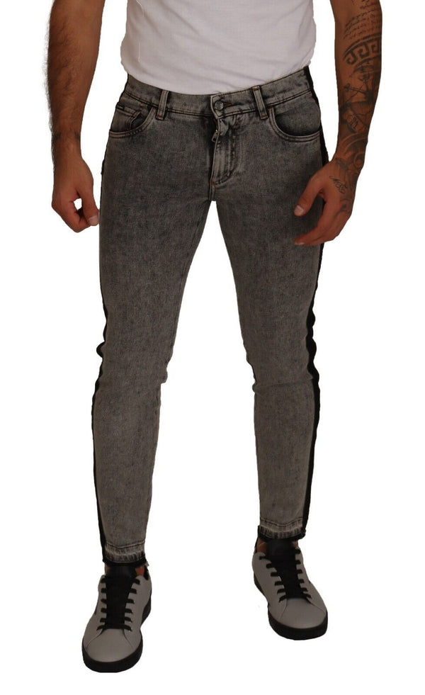 Schick verzierte Kronen -Skinny -Jeans