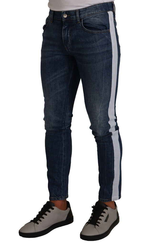 Slim Fit Blue gewaschene Jeans Jeans