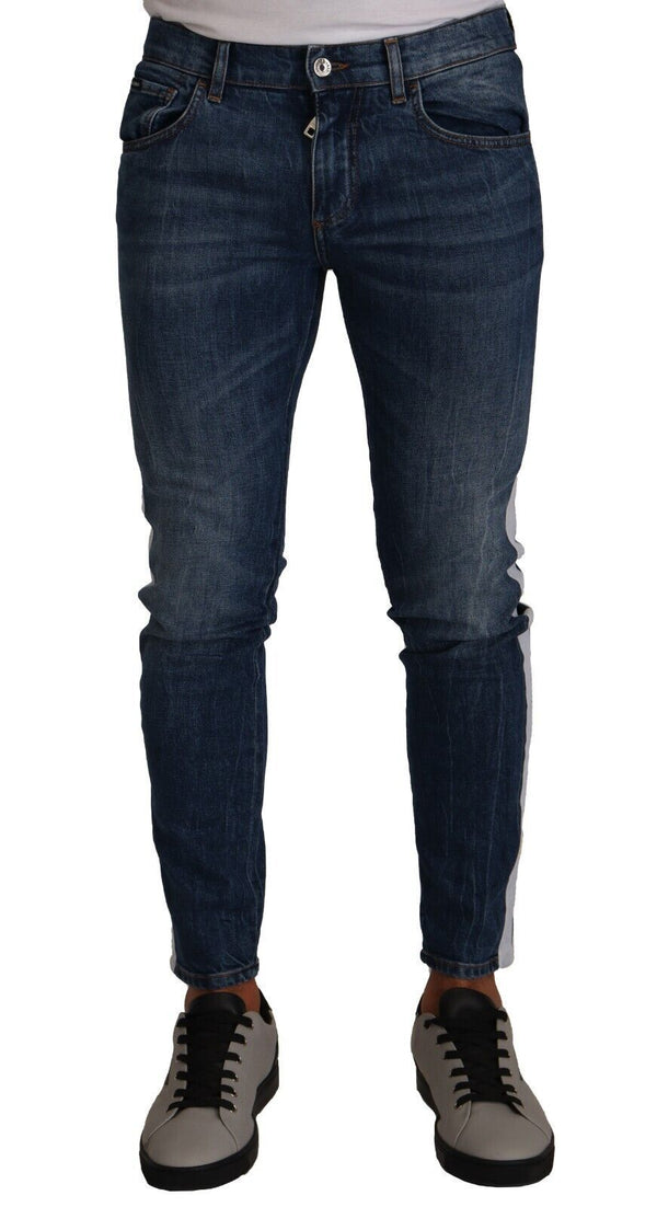 Slim Fit Blue gewaschene Jeans Jeans