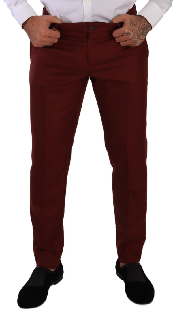 Elegante Kaschmir-Silk-rote Kleiderhose