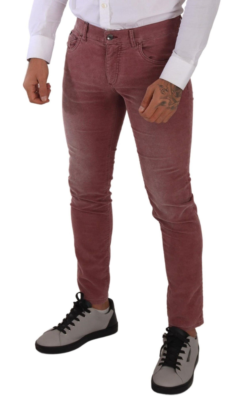 Jean élégant slim fit en velours