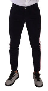 Elegante schlanke Fit Cord -Skinny -Jeans