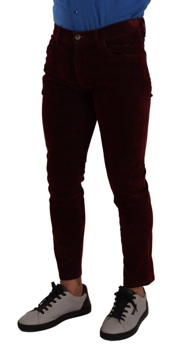 Bordeaux slim fit jeans skinny