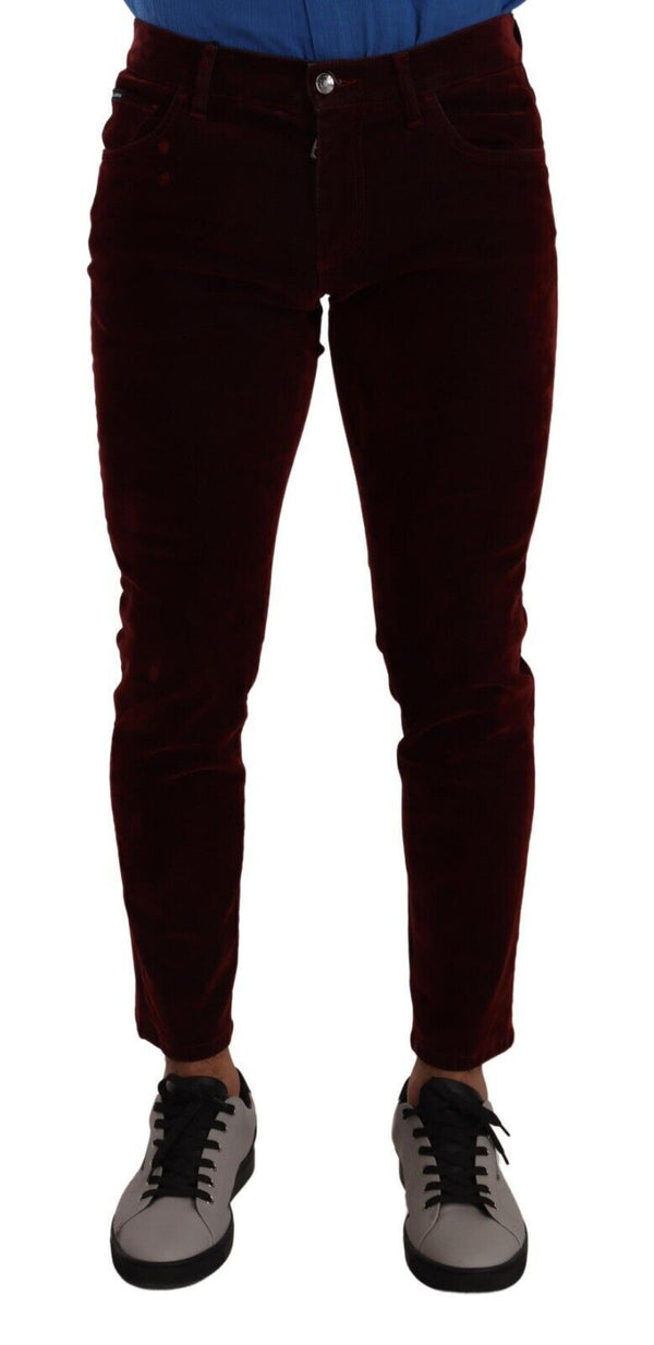 Bordeaux slim fit jeans skinny