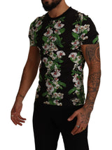 Élégant tee-shirt de courette florale pour les hommes