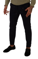 Slim Fit Luxe Corduroy Pants σε σκούρο μπλε