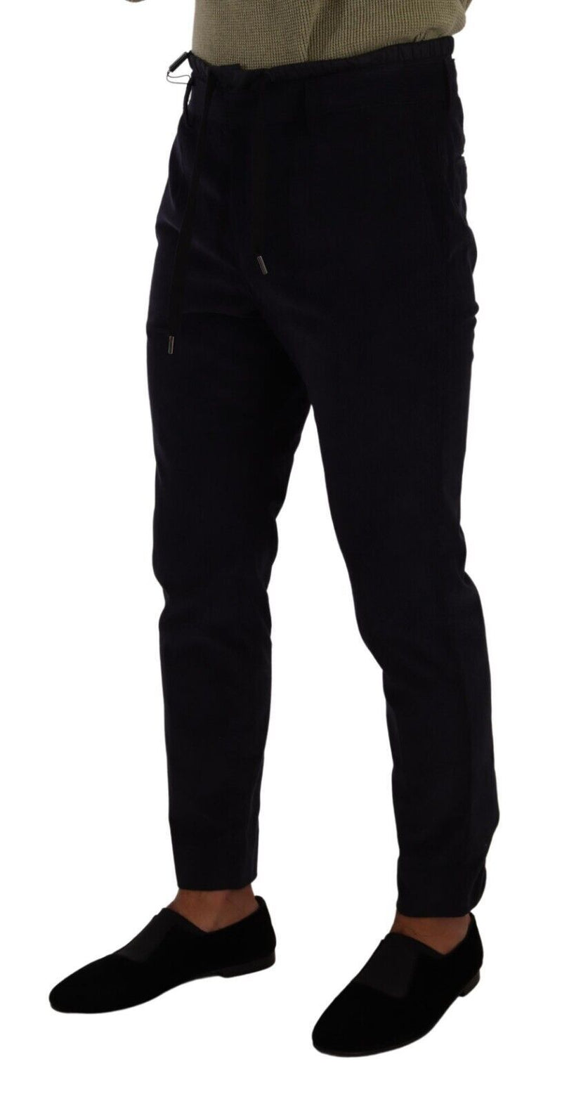 Slim Fit Luxe Corduroy Pants σε σκούρο μπλε