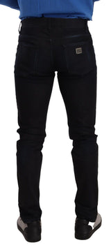 Elegante schlanke Fit -Skinny -Jeans in dunkelblau