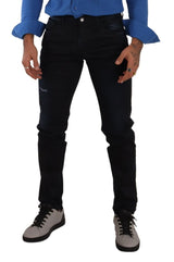 Jean skinny élégant en bleu foncé