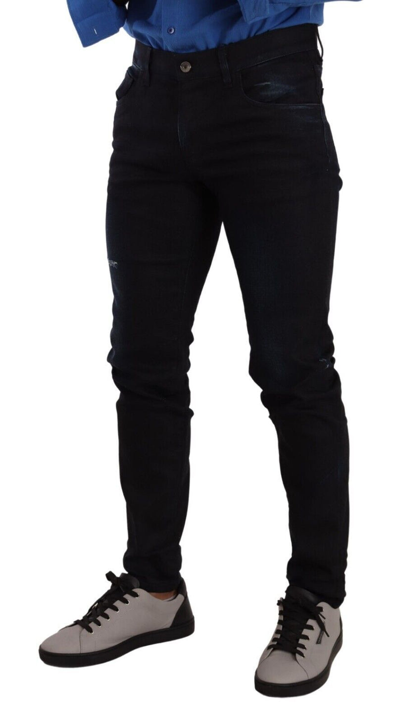 Elegante schlanke Fit -Skinny -Jeans in dunkelblau