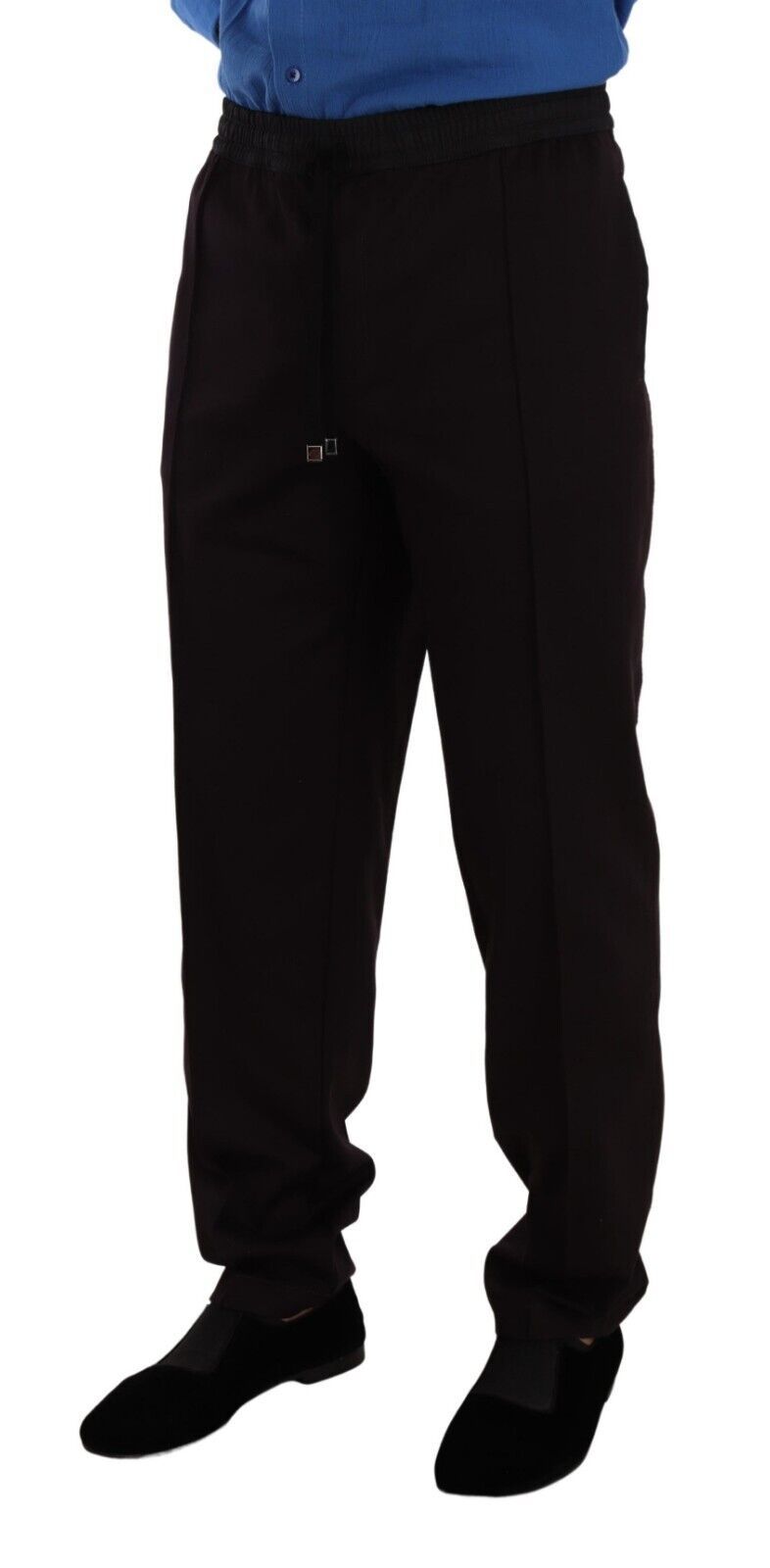 Eleganti jogger di cotone bordeaux